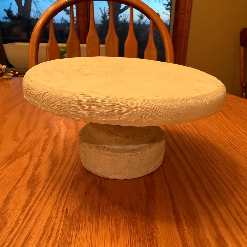 White Painted Wooden Pedestal